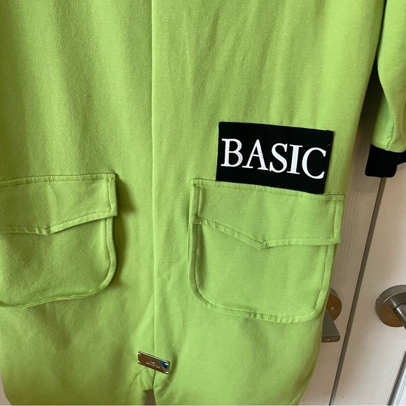 Green tunic dress by La Mu in cotton with cute details in size M - Picture 6 of 8